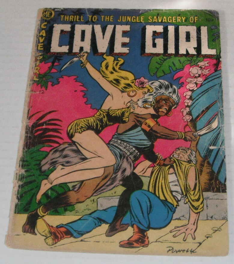 Cave Girl # 12 (2 nd) ...looks Good, but missing centerfold....1953 ME comic--rc