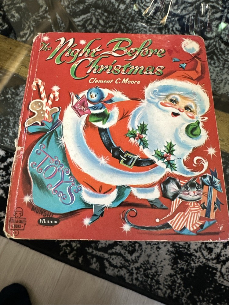 The Night Before Christmas-Clement C. Moore-Rare Whitman Tell-A-Tale-1963