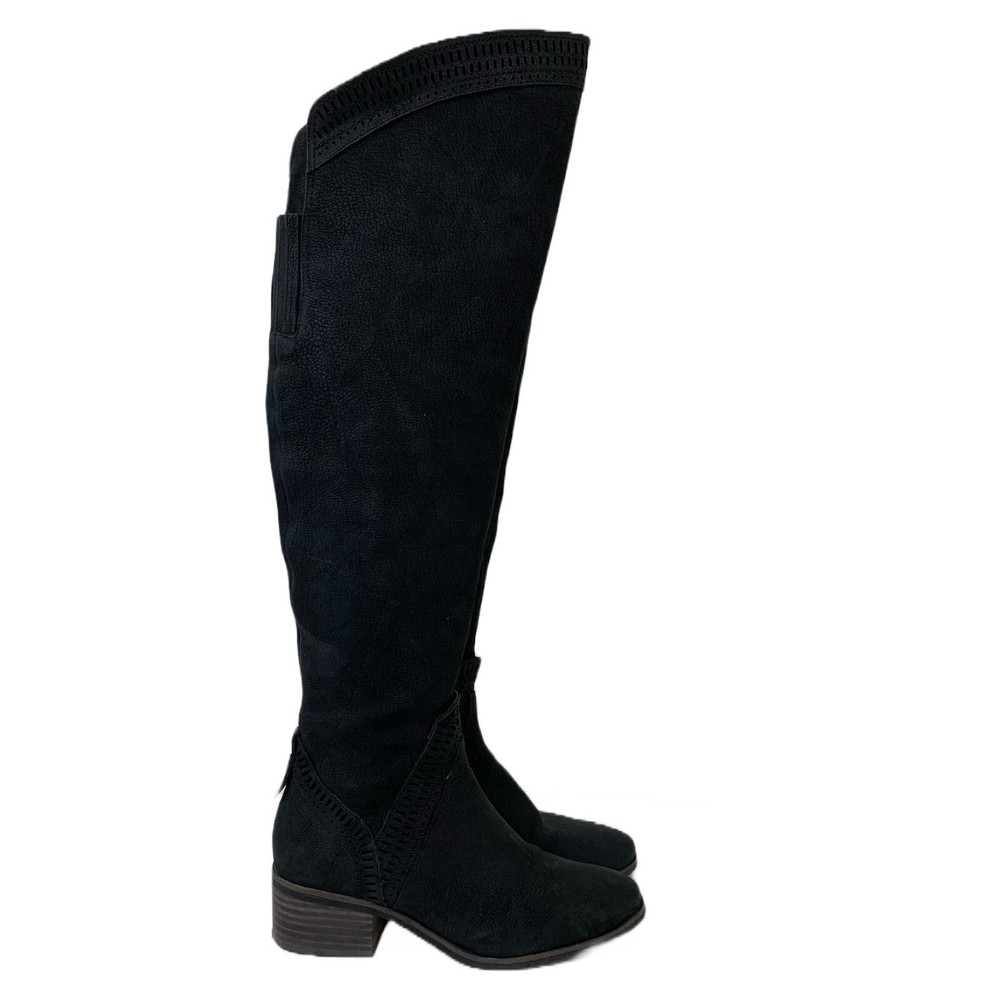 Vince Camuto Karinda Over the Knee Boots in Black Witchy Goth Size 6