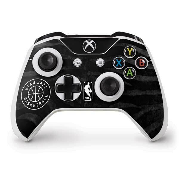 NBA Utah Jazz Xbox One S Controller Skin - Utah Jazz Black Animal Print