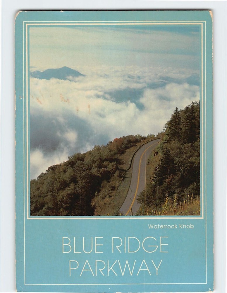 Postcard Waterrock Knob Blue Ridge Parkway North Carolina USA