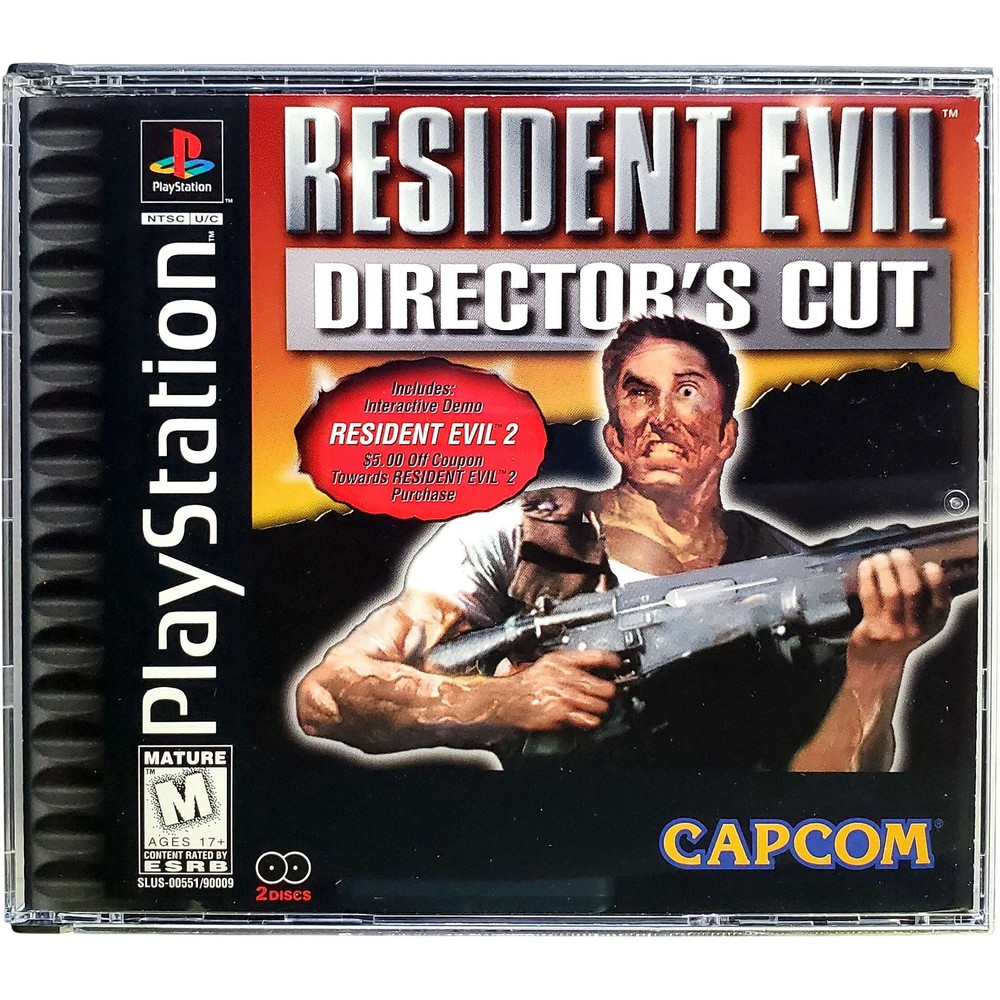 Resident Evil Director's Cut 2 Disc - Sony Playstation PS1 Tested 1Y Guarantee