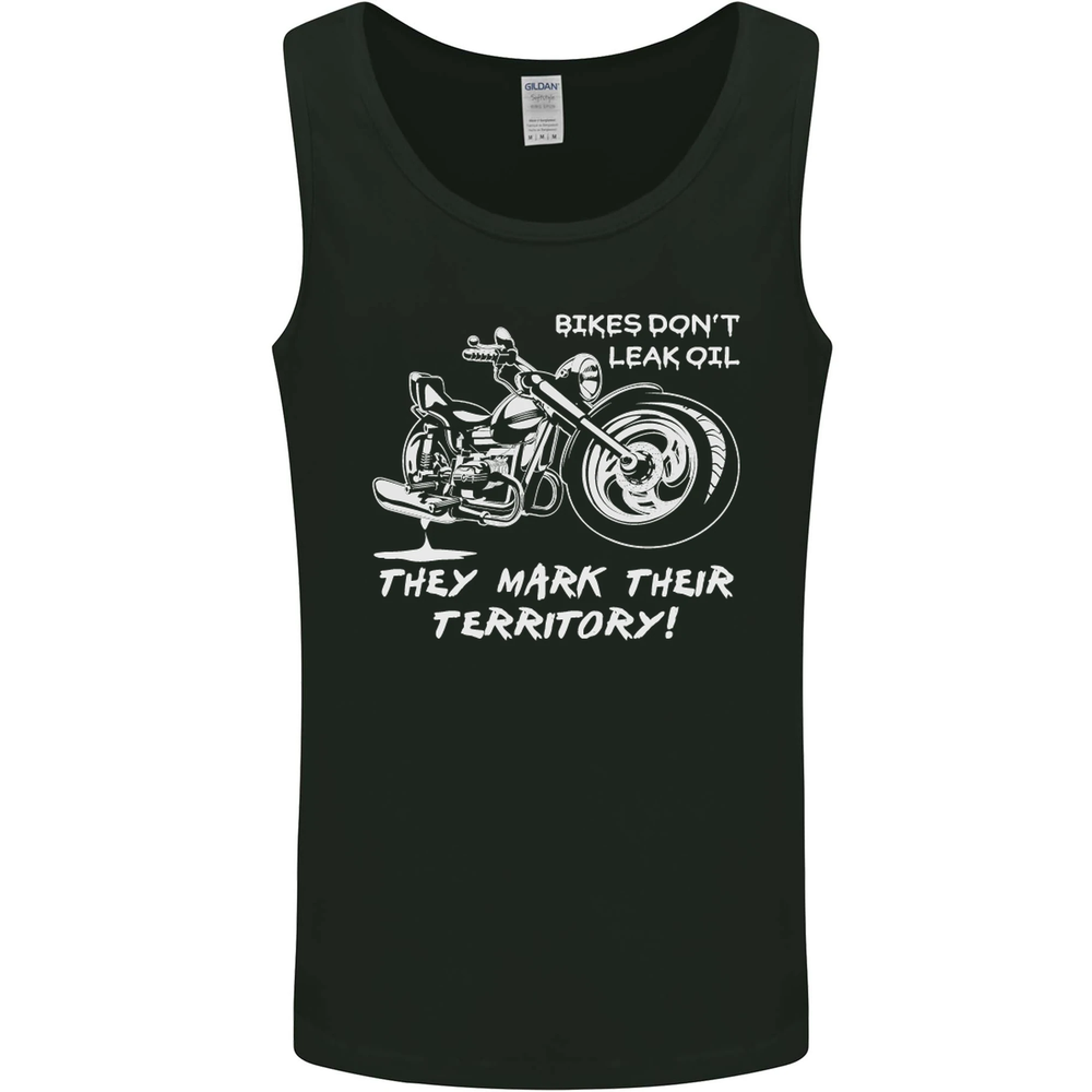 Leak Oil Motorcycle Motorbike Biker Mens Vest Tank Top