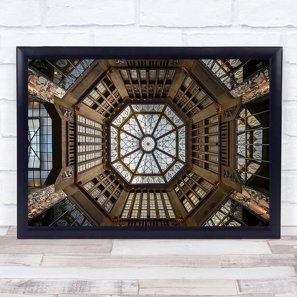 Looking Up Prag Praha Koruna Passage Ceiling Wall Art Print