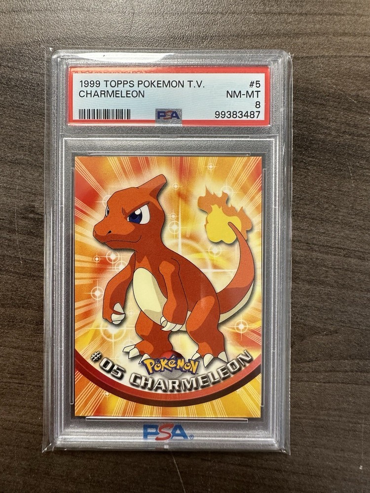 PSA NM-MT 8 Charmeleon #5 1999 Pokémon Topps T.V. Animation