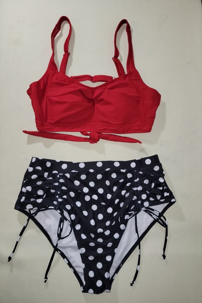 AI'MAGE Size XL, Women High Waisted Bikini Sets 2pc Swimsuits 2025 Twist Front..