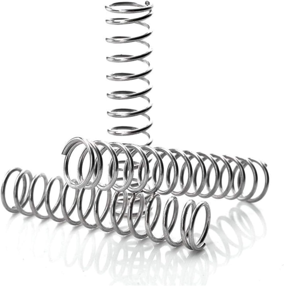 10Pcs Compression Springs Wire Diameter 0.7Mm Outer Dia 5Mm Free Length 50Mm Coi