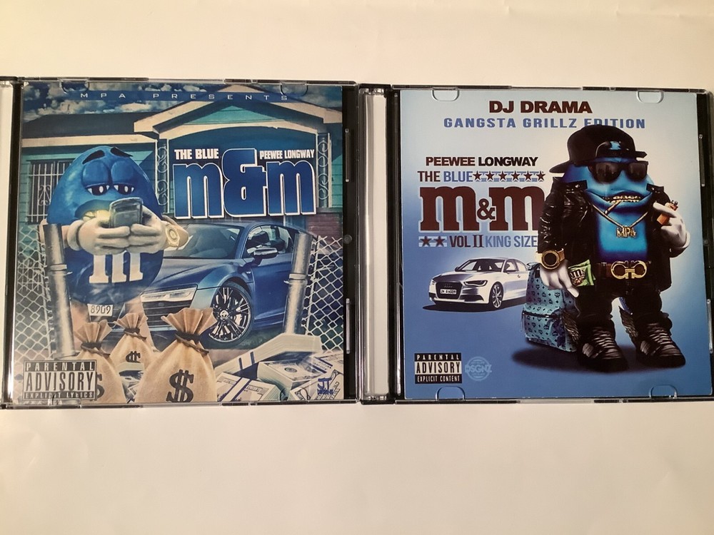 PeeWee Longway The Blue M&M 1 & 2 Rare Mixtape CD set dj drama takeoff migos