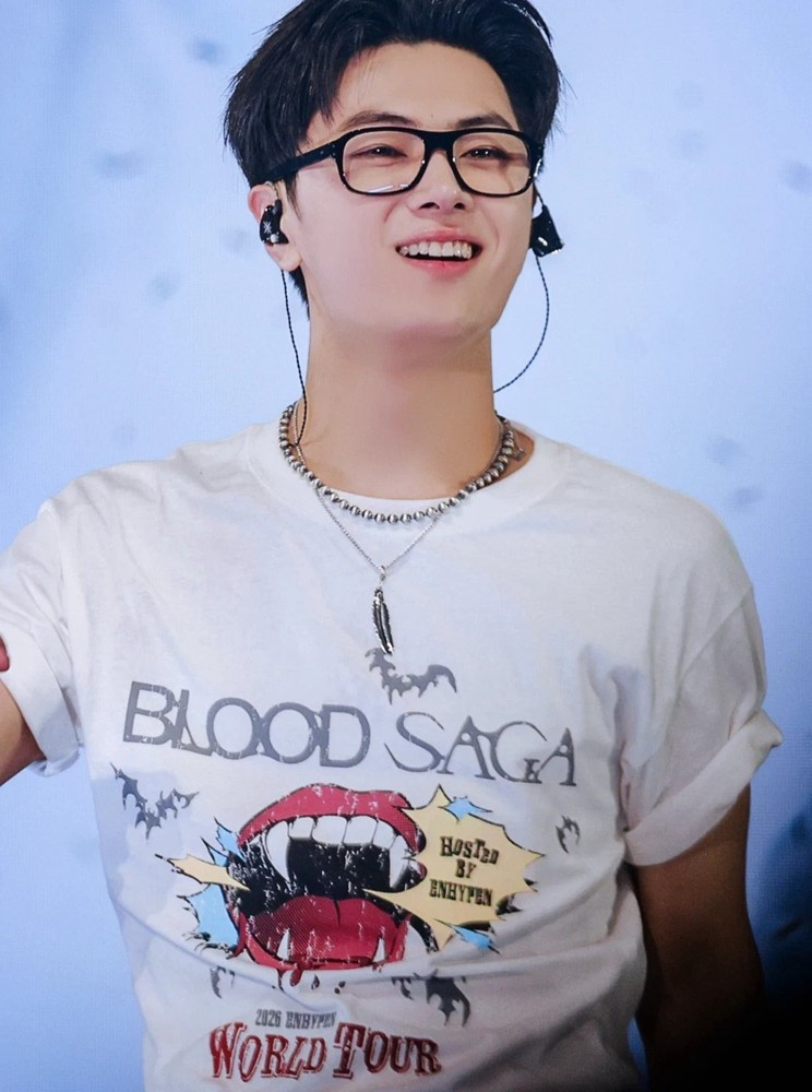Enhypen World Tour 2026 T-Shirt, Blood Saga Merch reprint T-Shirt