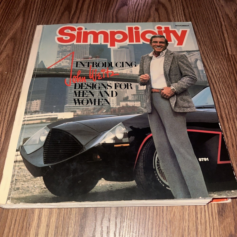 1980 November Simplicity Sewing Pattern Store Counter Catalog For Men And Women