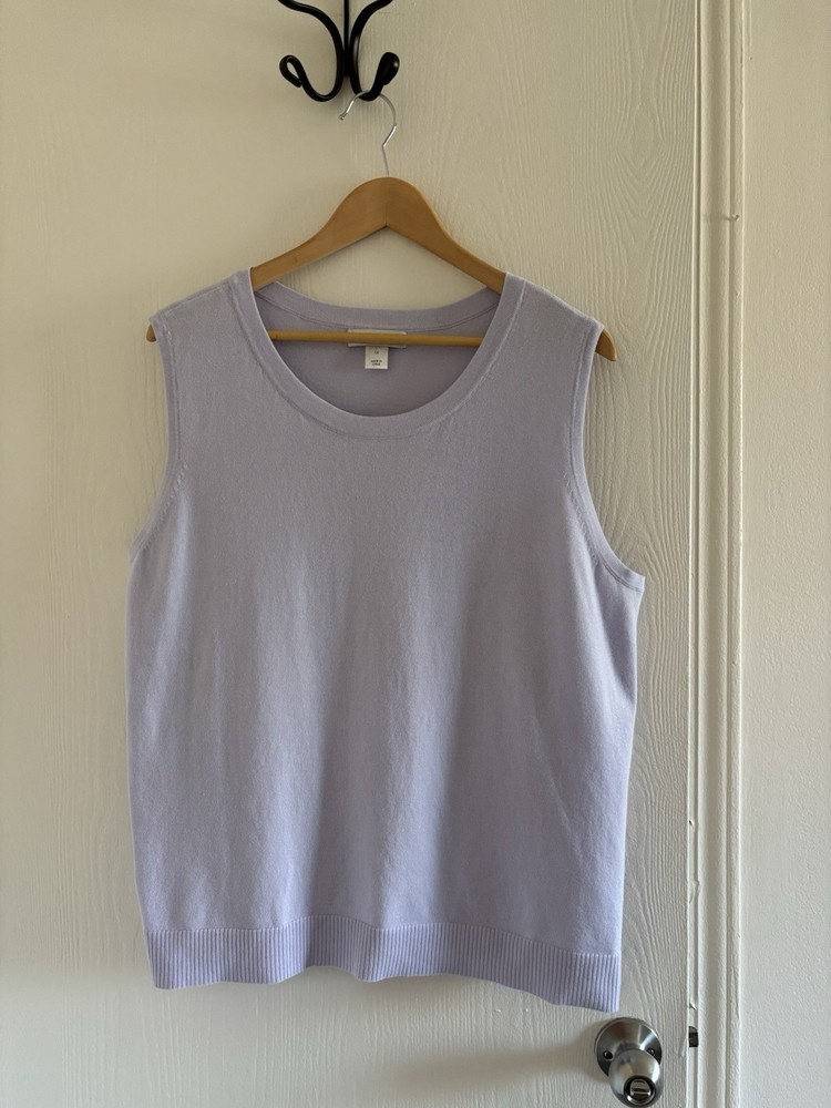 CJ Banks Women’s Sleeveless Tank Top – Purple – Plus Size 1X
