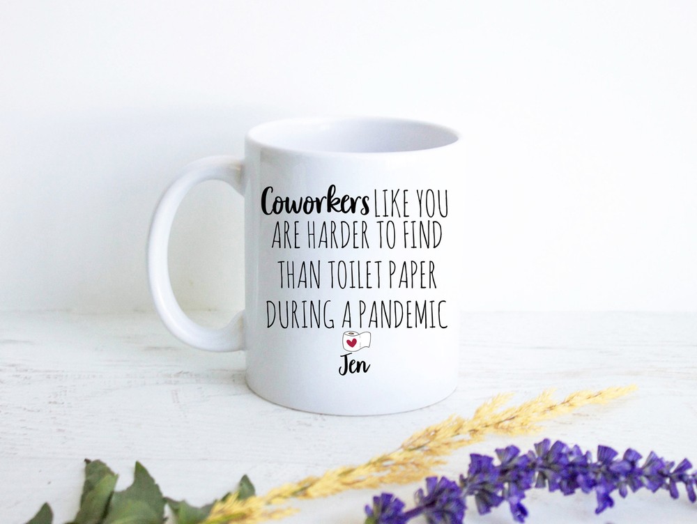 Personalized Coworker Gift Funny Pandemic Quarantine Mug Farewell Goodbye Gift