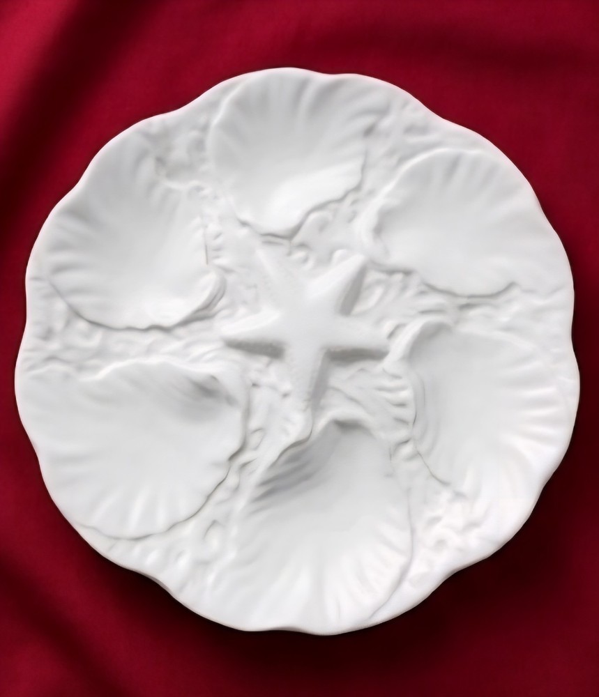 Vintage Williams Sonoma Oyster Plate Starfish Portugal