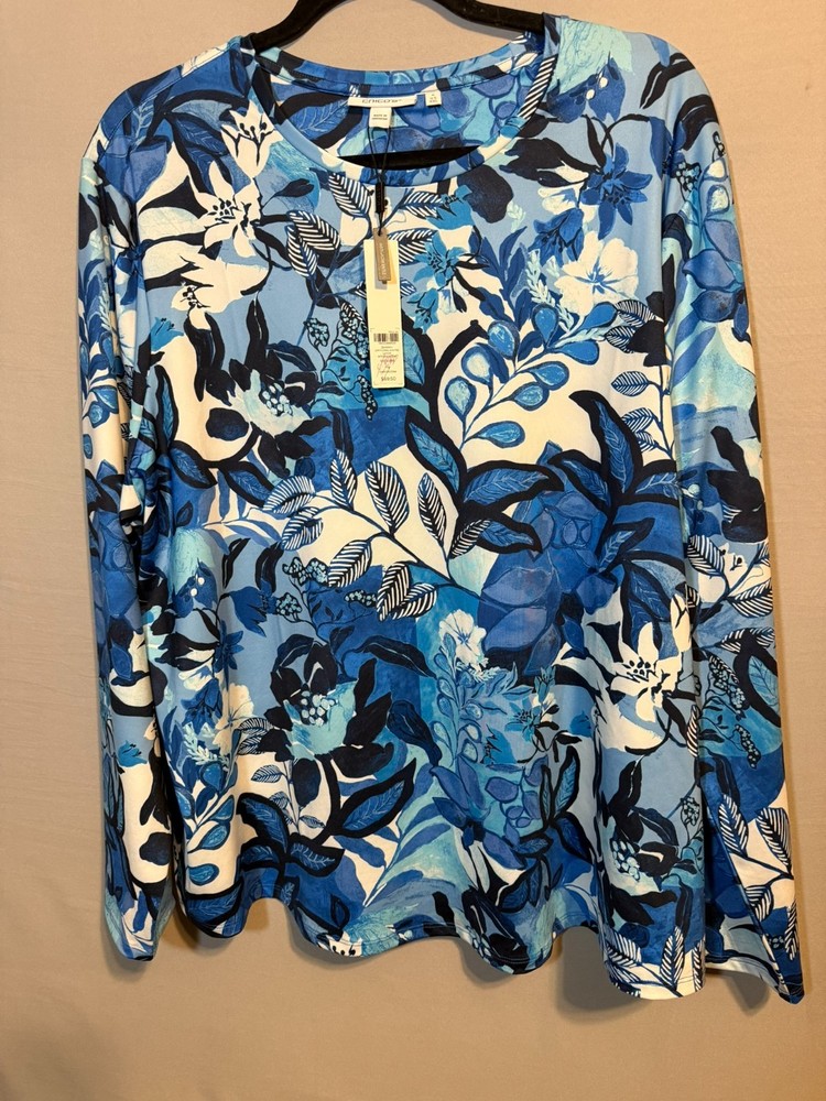 Chico's Women's Long Sleeve Blouse Size XXL NWT