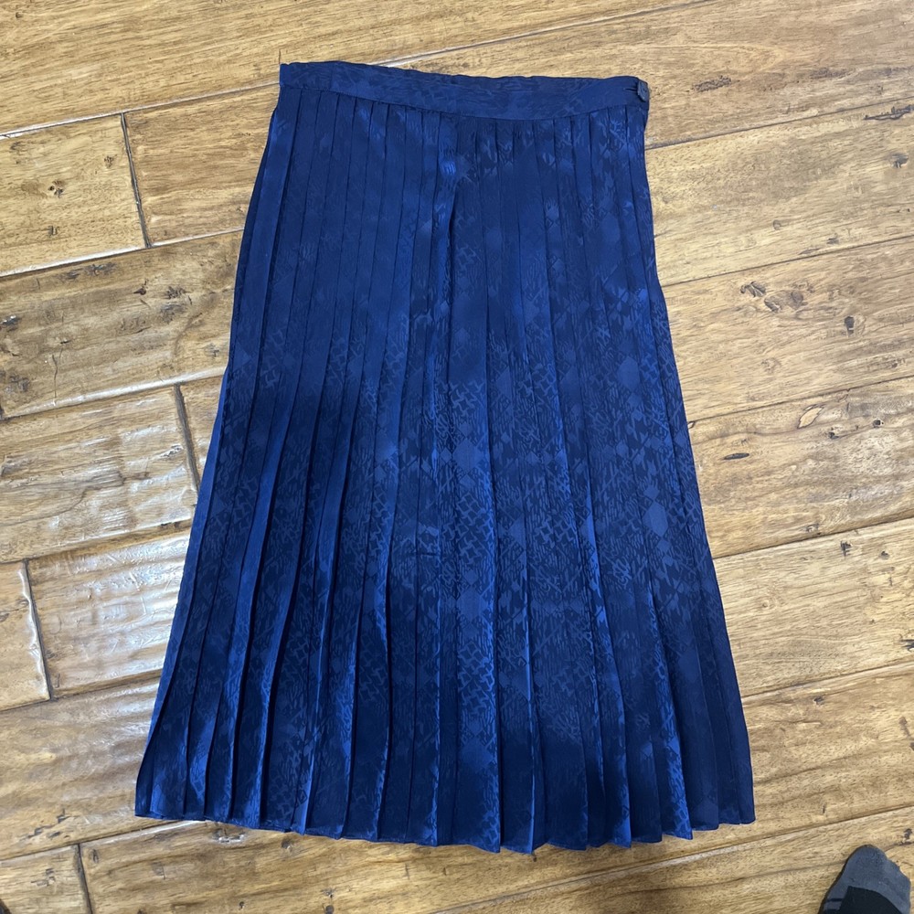 Vintage Korea 100% Silk Flowy Maxi 80s 90s Medi Skirt