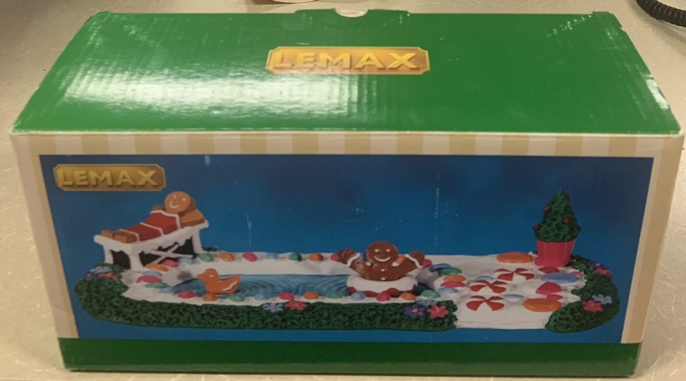 LEMAX 2017 Sweet Swim Day Gingerbread Man Christmas Village Table Accent BNIB-image