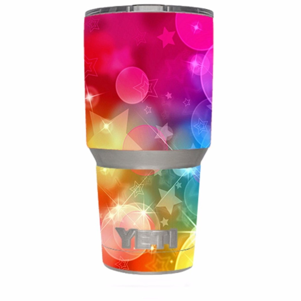 Skin Decal for Yeti 30 oz Rambler Tumbler / Bokah Colors
