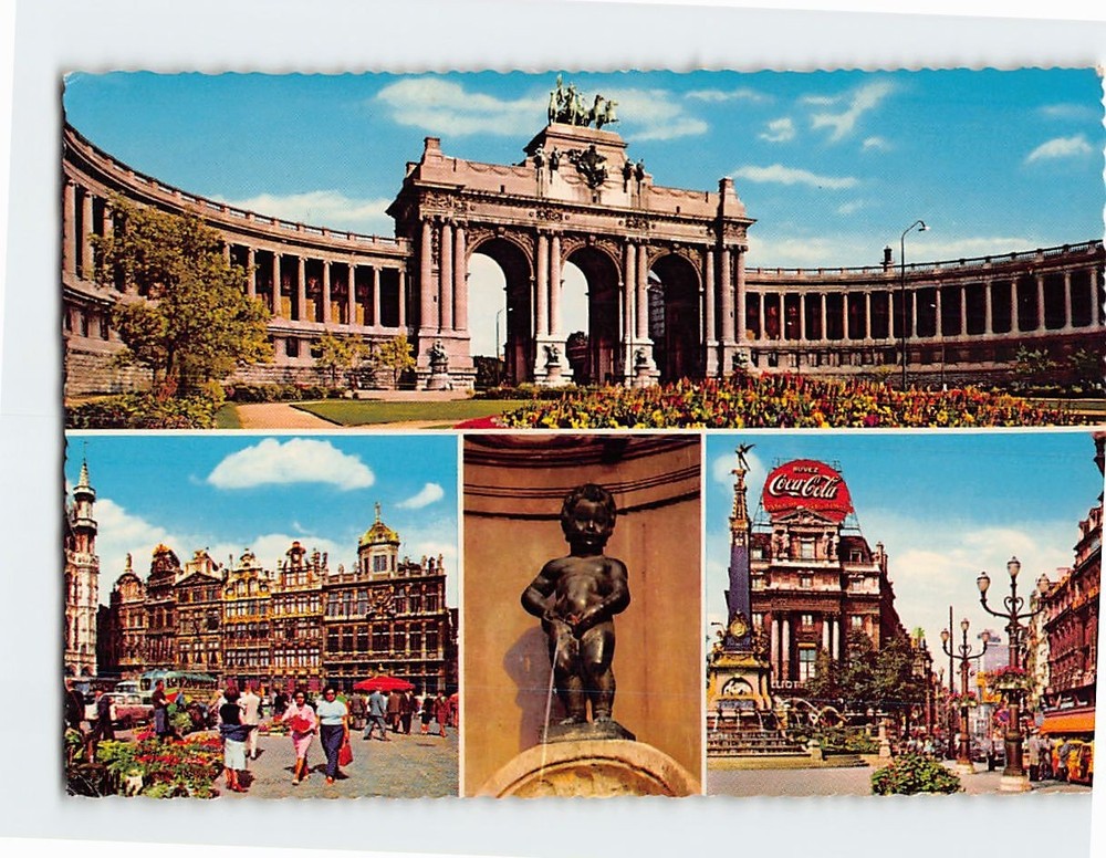 Postcard Scenes & Views Brussels Belgium