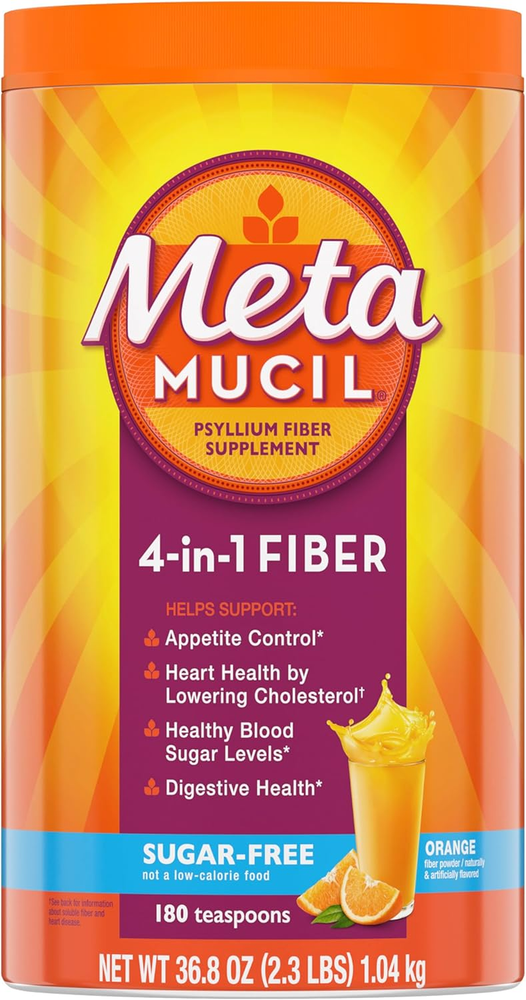 4-in-1 Sugar-Free Orange Fiber Powder for Digestive Health & Regularity