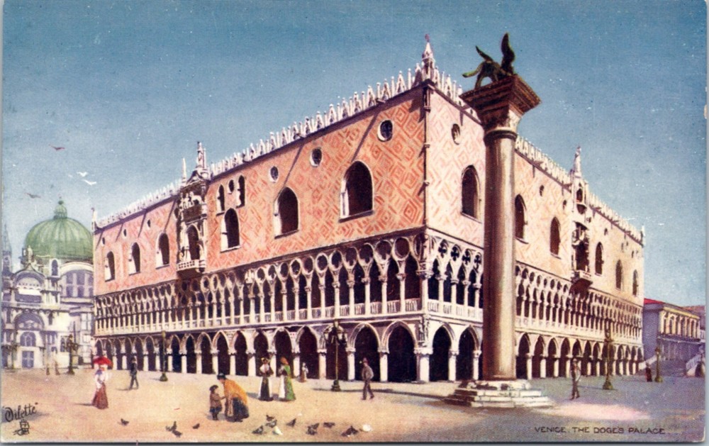 Postcard Italy Venice Tuck 7038 - The Doge's Palace
