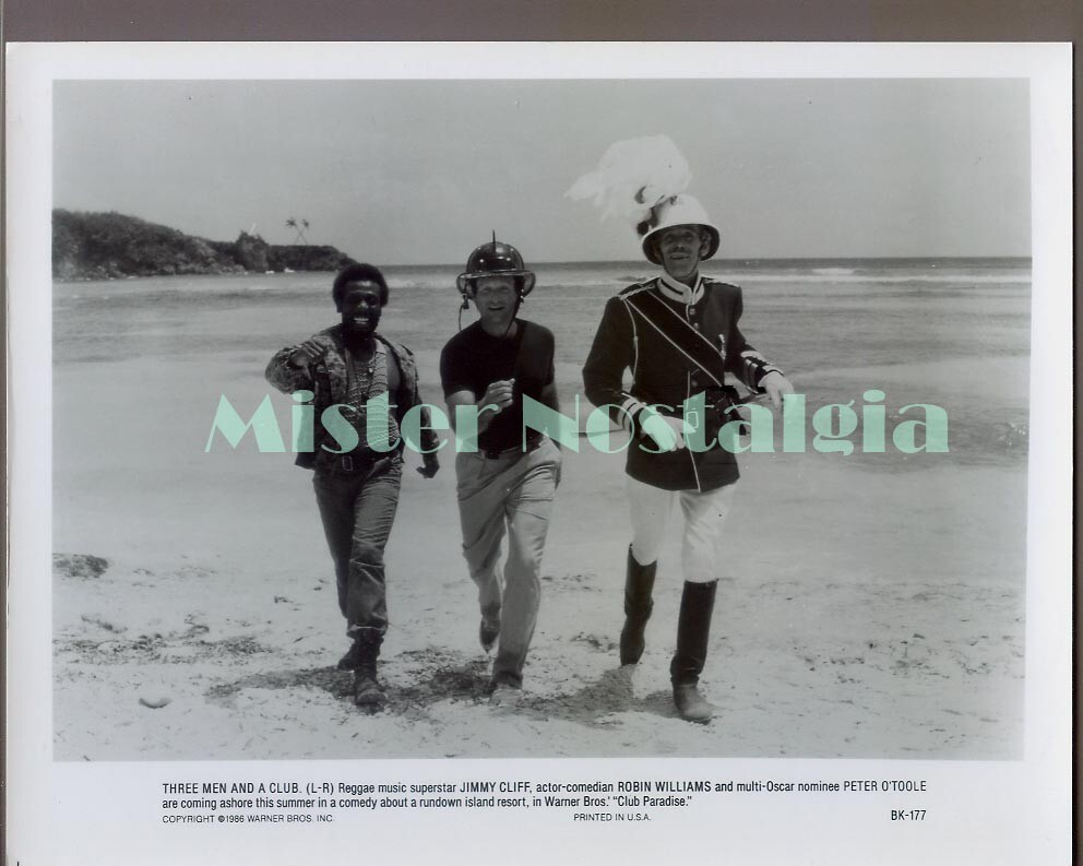 Vintage Photo 1986 Robin Williams Peter O'Toole in Club Paradise