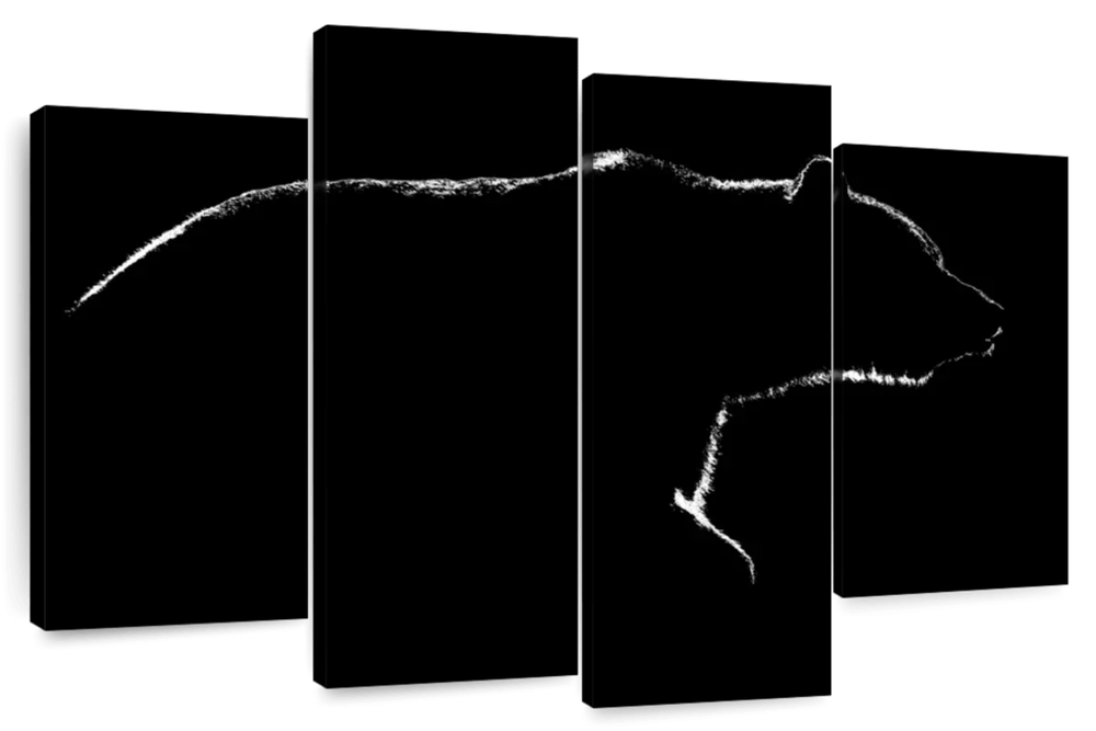Bear Contour Wall Art