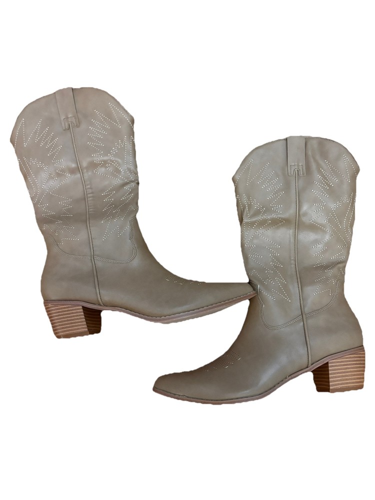 New Size 11 Tan Women's Western Fall Cowgirl Boots