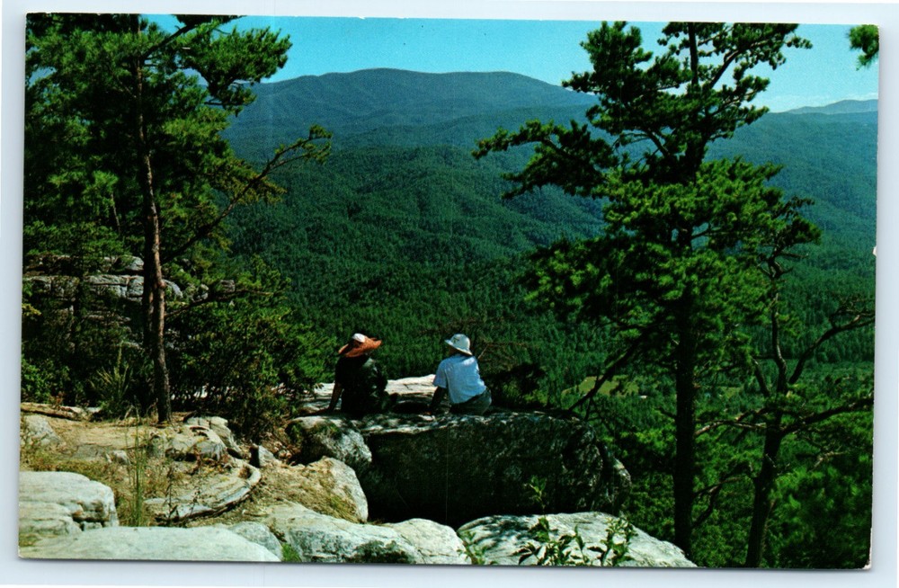 Vintage Postcard Gregory And Parsons Balds, Look Rock Great Smoky Mountains