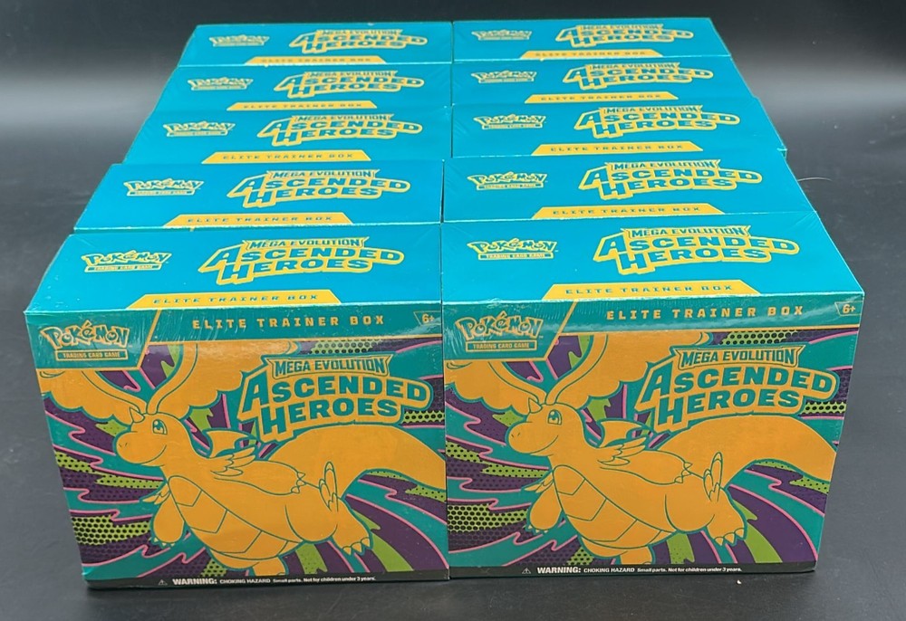 Lot of (10) Pokemon TCG Ascended Heroes Elite Trainer Boxes SEALED ETBPROBSTEIN123 is actively accepting CONSIGNMENTS !!