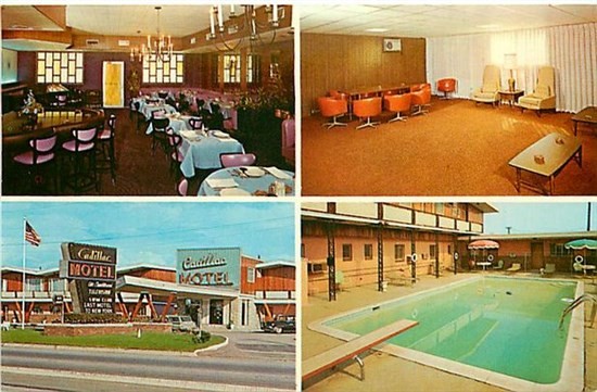 NJ, Elizabeth, New Jersey, Cadillac Motel, Multi View, Dexter Press No. 98237-B