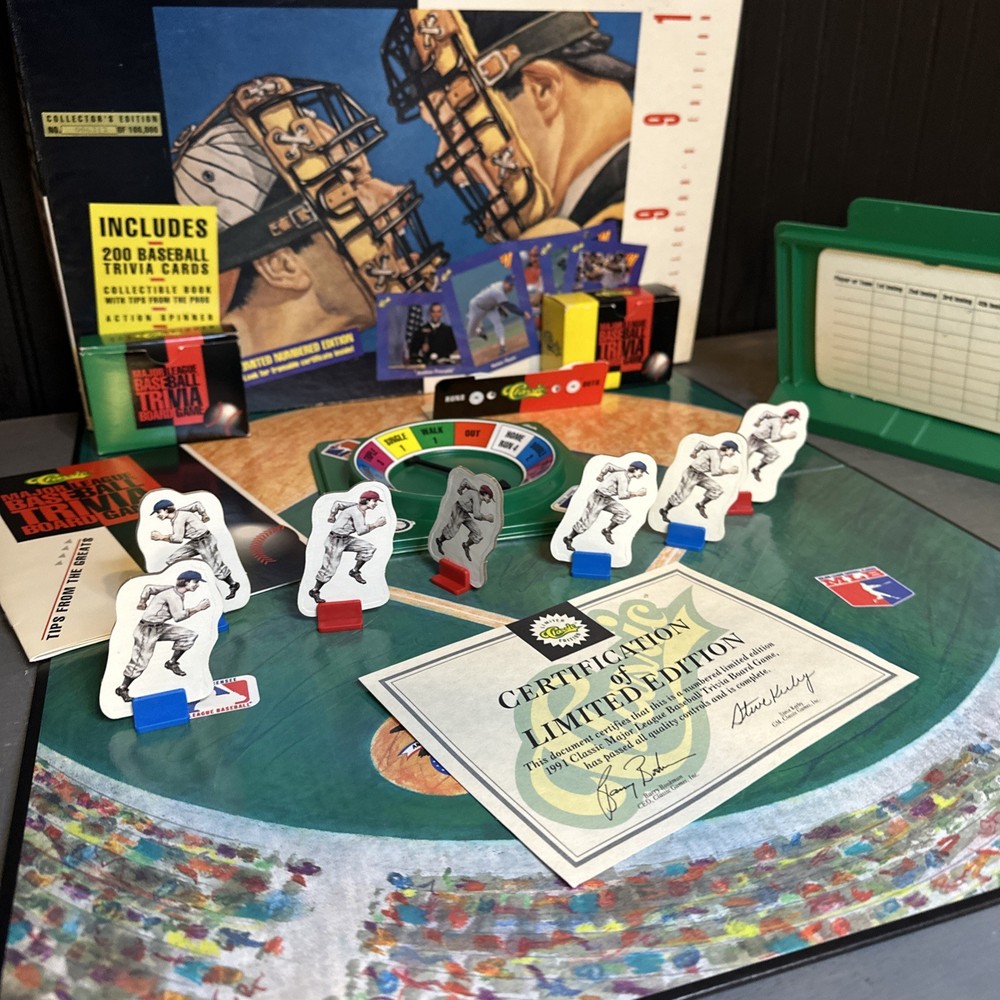 Classic Major League Baseball Trivia Board Game 1991 Limited Edition Vintage