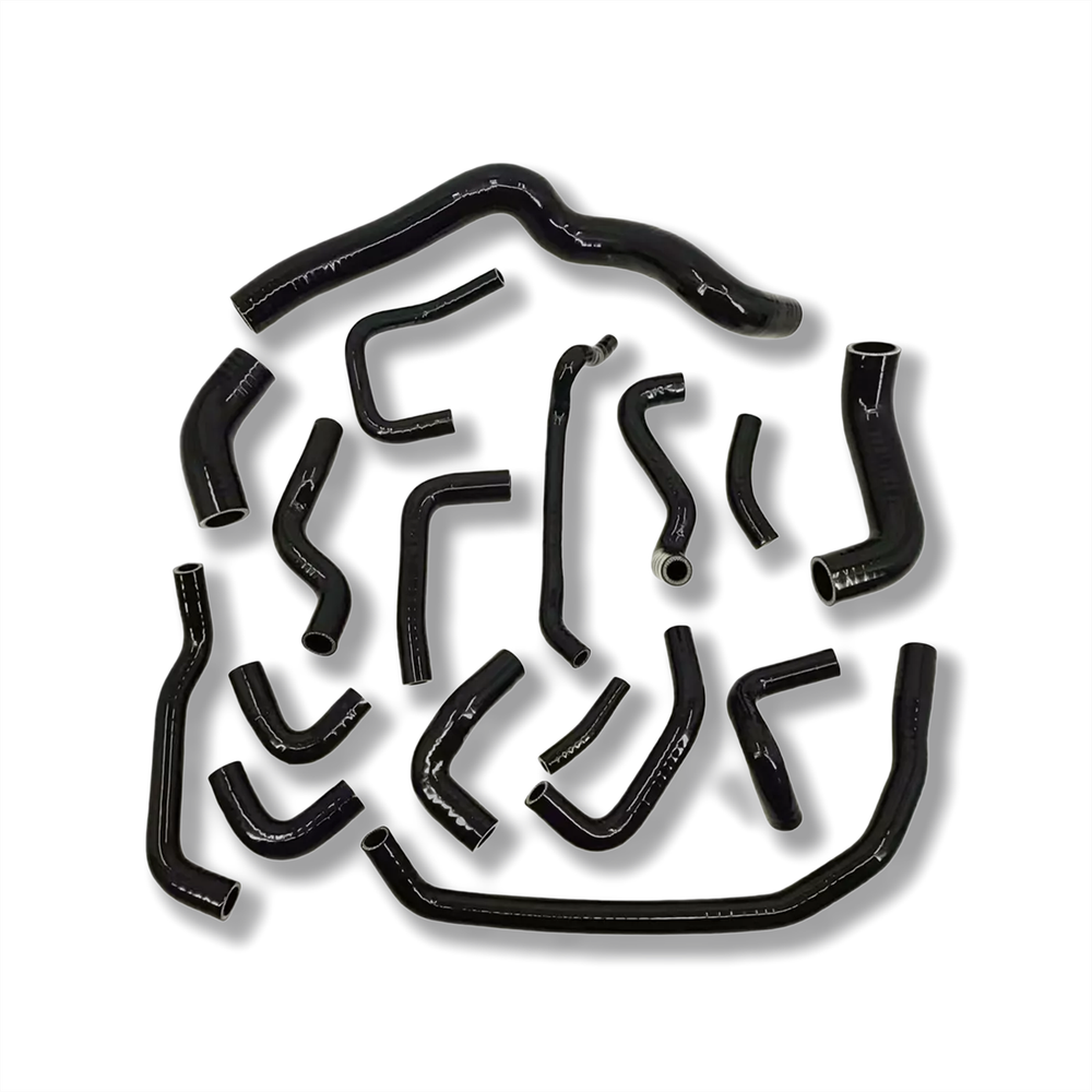 Silicone Radiator Coolant Hose Black For 2009-2012 10 11 VW Golf MK6 1.4 TSI TSi