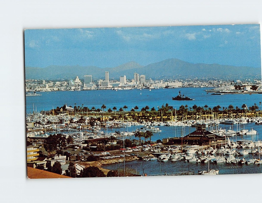 Postcard Panoramic View of San Diego California USA