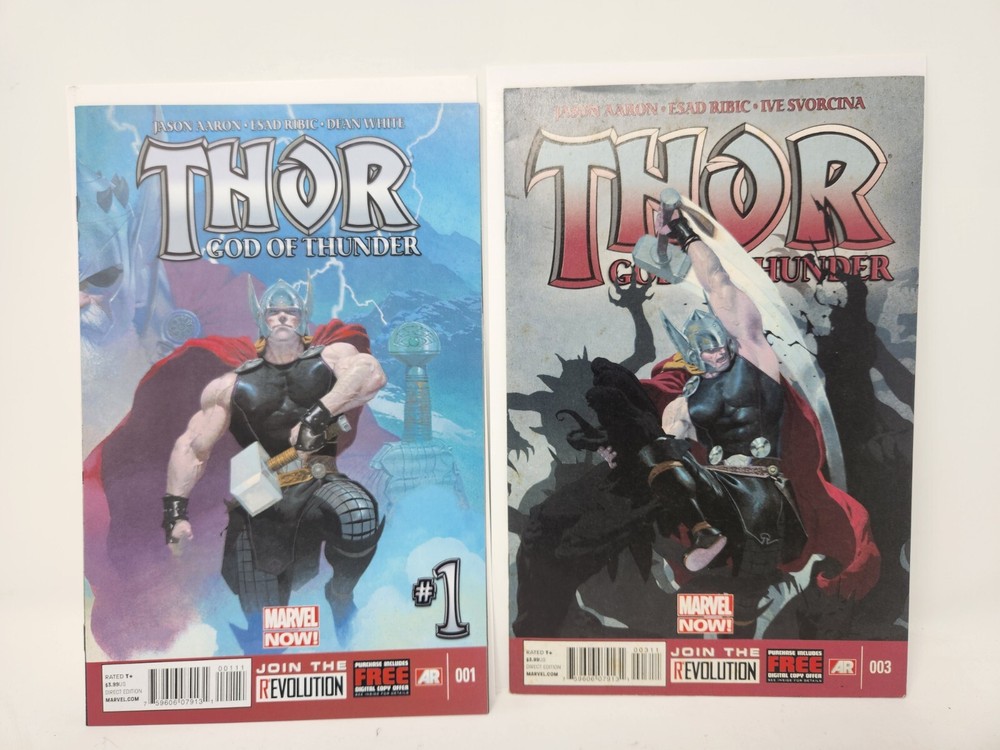 Thor: God of Thunder Marvel | 2013 Comic Lot 1 3 MCU Direct Edition