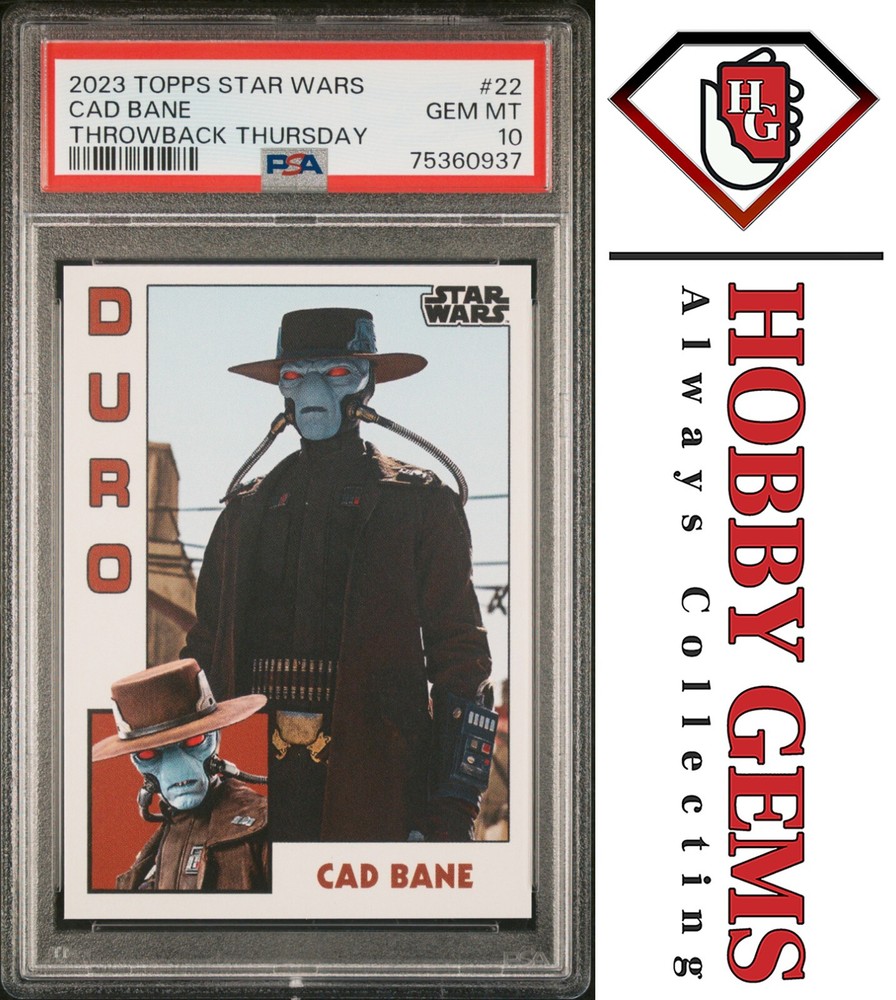CAD BANE PSA 10 2023 Topps Star Wars Throwback Thursday TBT #22 C1