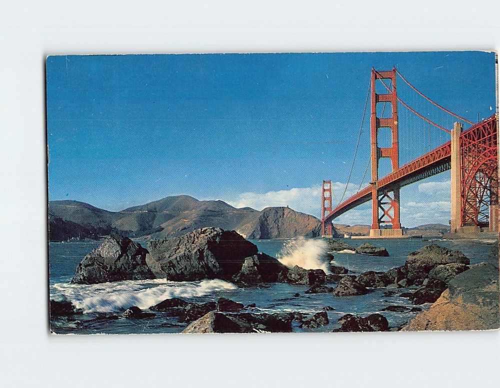 Postcard Golden Gate Bridge San Francisco California USA