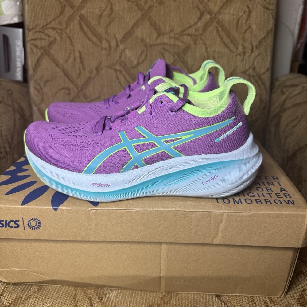 ASICS Women's GEL-NIMBUS 26 LITE-SHOW 1012B649 300 Lite Show Illuminate Green 7