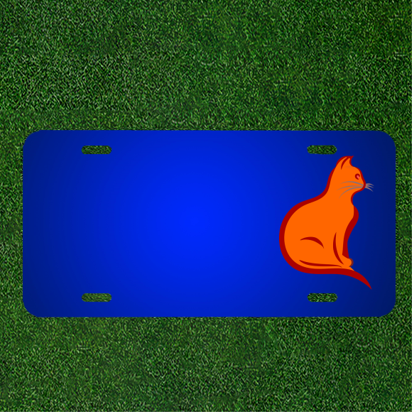 Create a Custom Personalized Cat License Plate Featuring Your Pet’s Name and Whiskers Design