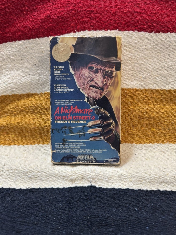 Media Home Entertainment A Nightmare on Elm Street 2 VHS Horror R 1985 NTSC