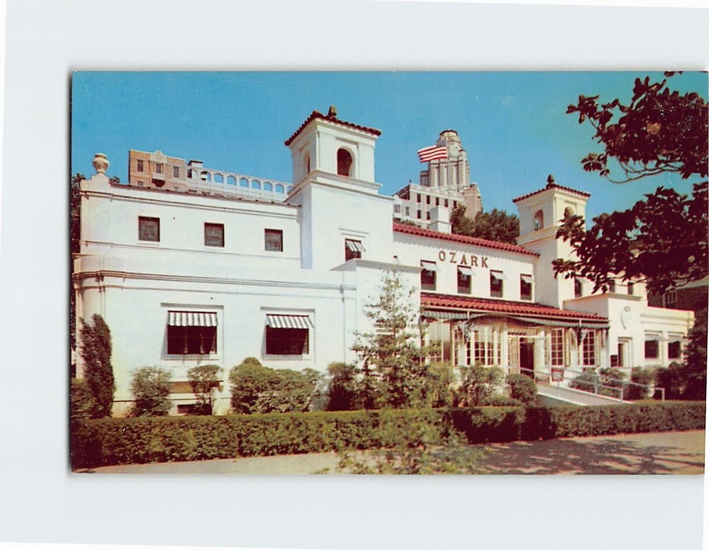 Postcard Ozark Bath House Hot Springs National Park Arkansas USA