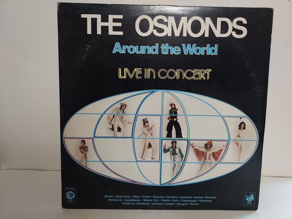 The Osmonds Around the World Live in Concert MGM Records 1976 LP 2 Record Set