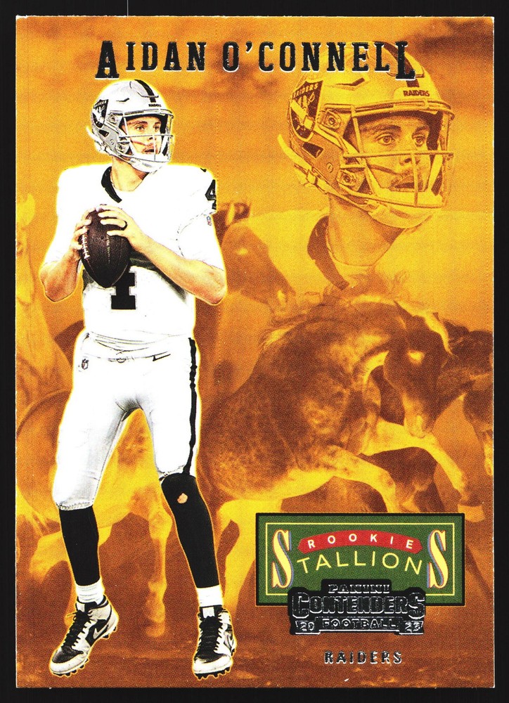 Aidan O' Connell 2023 Panini Contenders Rookie Stallions RC Las Vegas Raiders #1