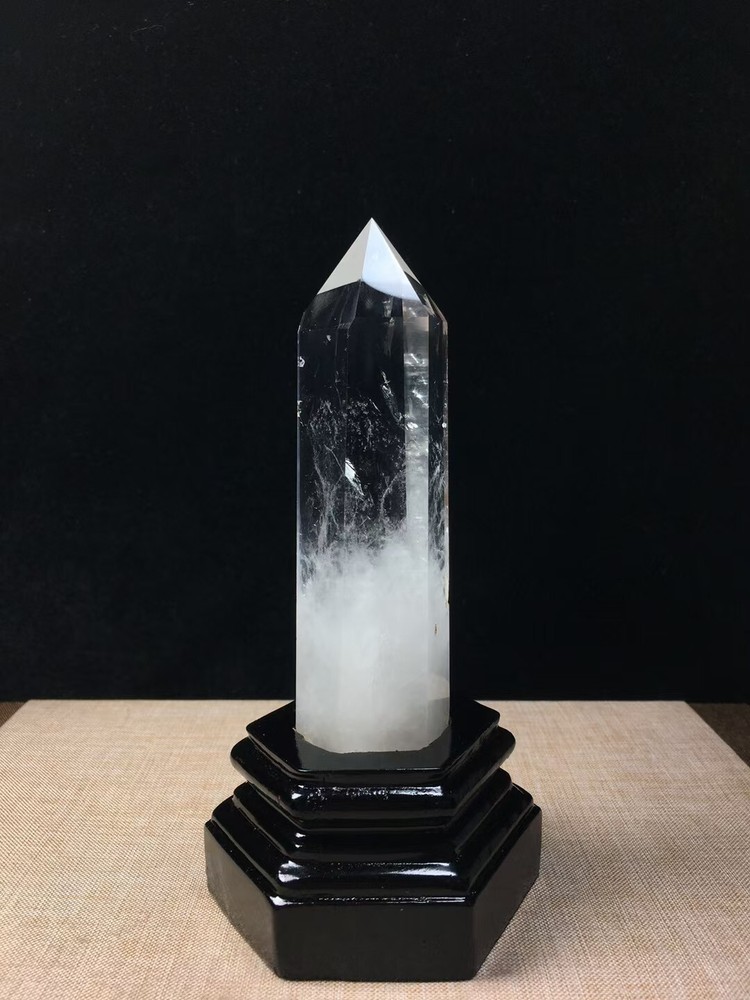 Top Natural Clear Quartz obelisk Crystals Tower Point Wand Reiki Healing 0.77LB