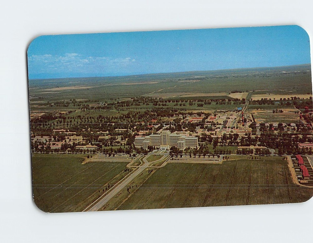 Postcard Aerial View of Fitzsimons Army Hospital Aurora Colorado USA