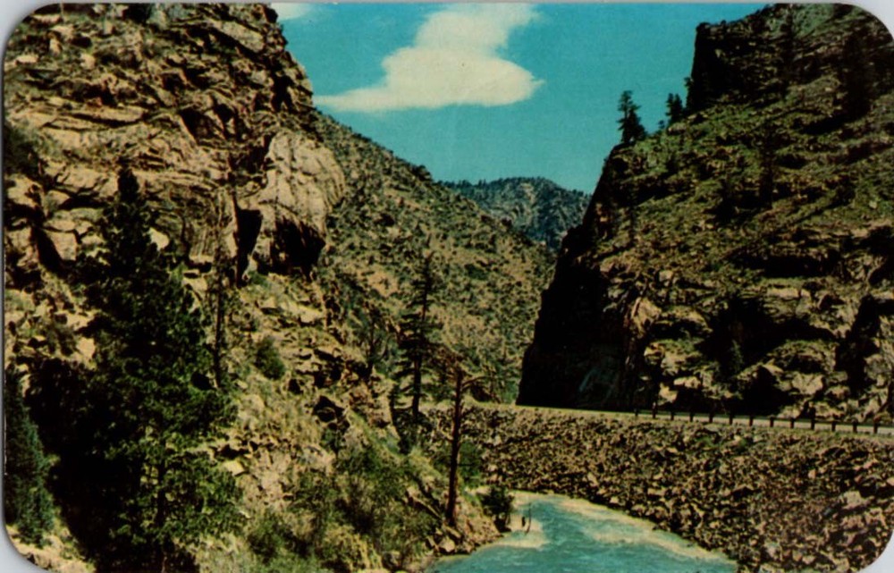 Between Golden And Idaho Springs Colorado CO : ROAD SCENE m/14 BD1850