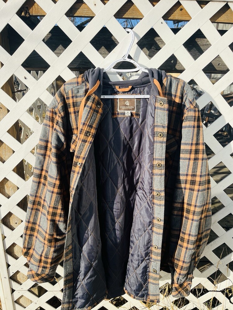 Flannel Jacket Legendary Outfitters Grey/Orange