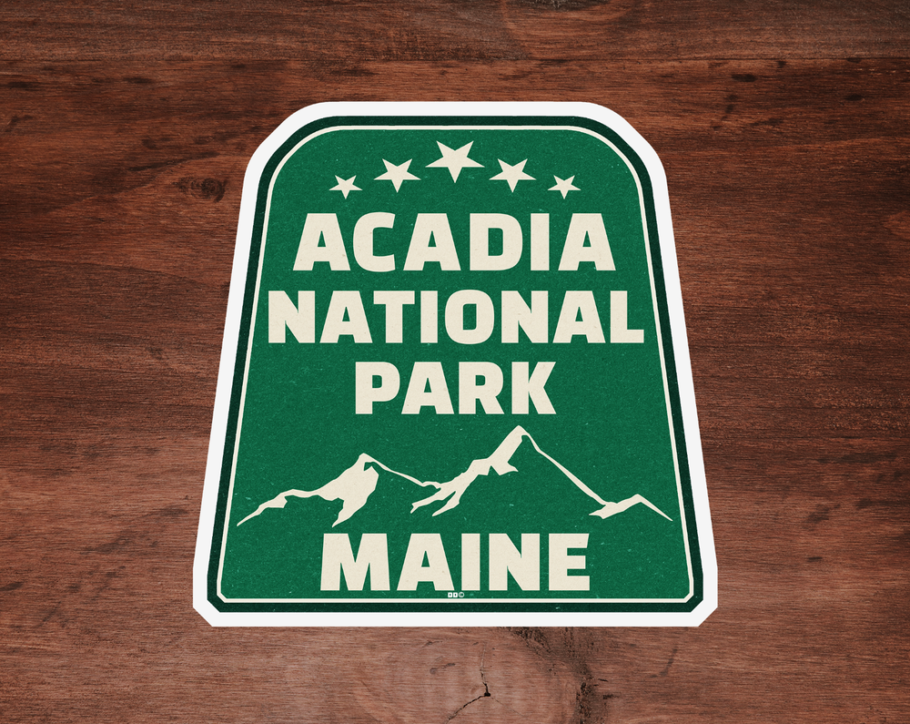 Acadia National Park Decal Sticker Vinyl 3.75
