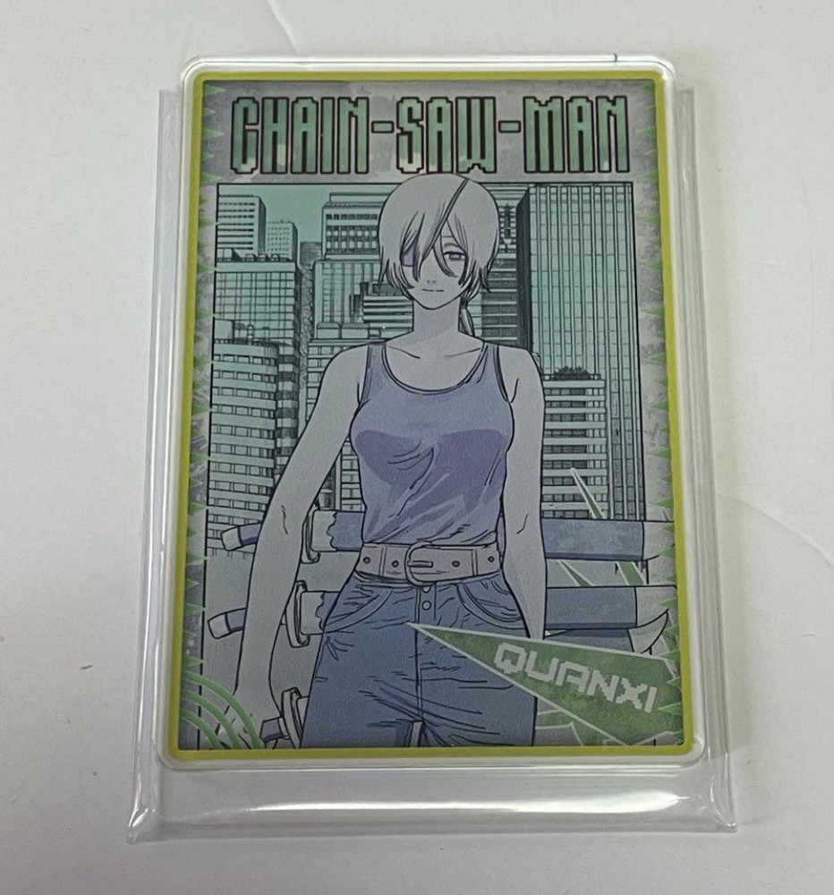 Chainsaw Man Thick Acrylic Trading Card - Quanxi - Jump Festa