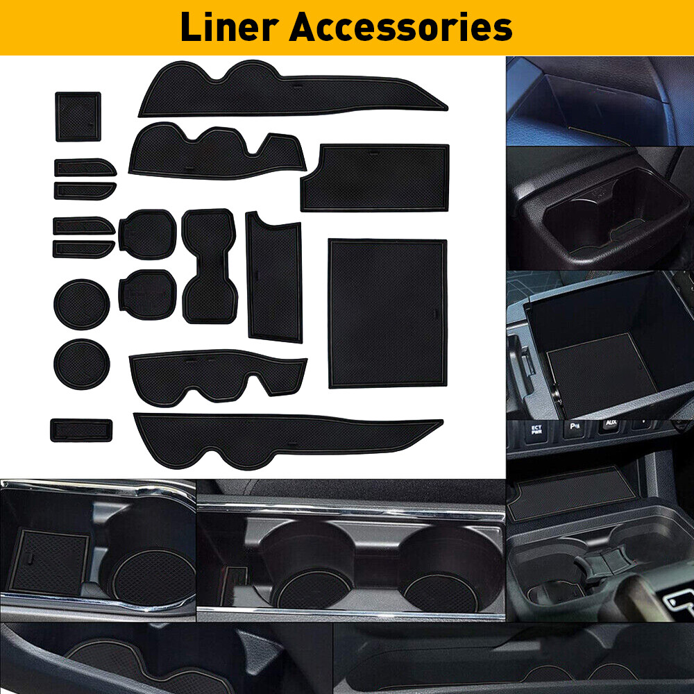 For Toyota Cup 2016-2022 Tacoma Holder Liner Accessories Insert Pink Trim 18-pc