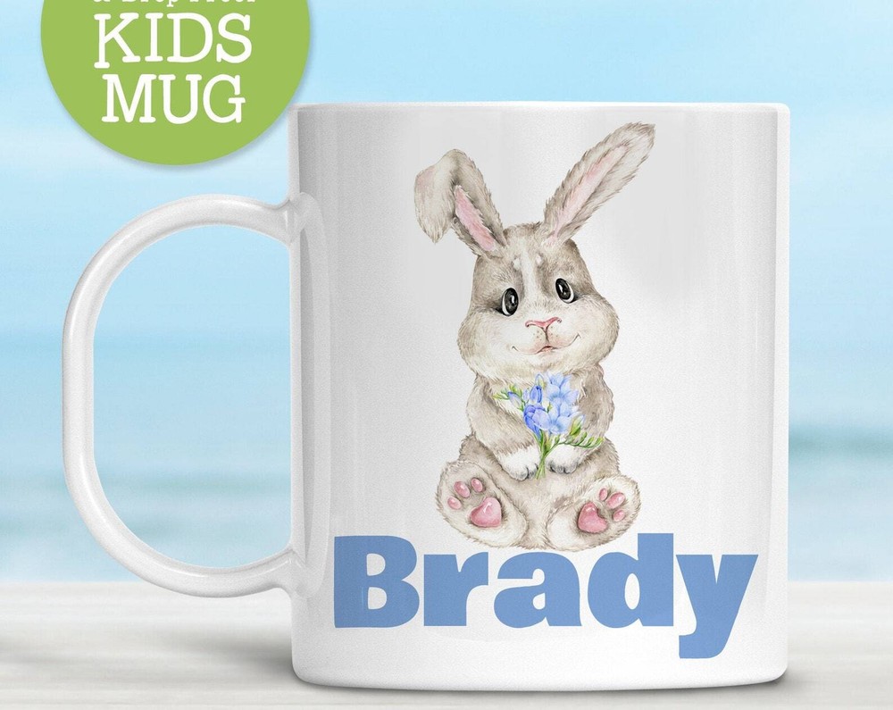 Kids Easter Bunny Cup Personalized Easter Gift For Grandkids Dishwasher